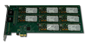 [ТФОП-8] Плата PCIe 8 модемов ТФОП (Адаптер PCI Express на 8 телефонных модемов)